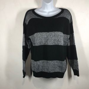 Armani Exchange black and silver sparkle sweater S